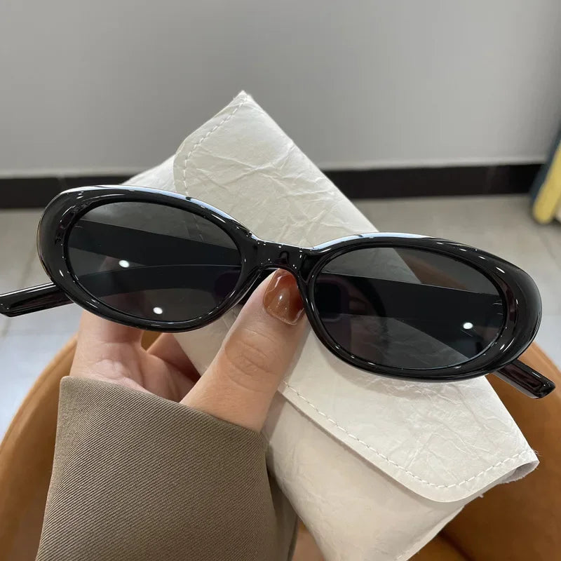 Sun Glasses Women Oval Sunglasses Retro Style Glasses Outdoor Leisure Decorative Glasses