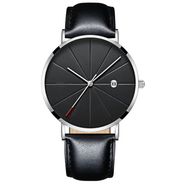 Men Watch Luxury Set Fashion Business Brown Quartz Wrist Watches for Men Gift Set Creative Waterproof Quartz Classic Watch