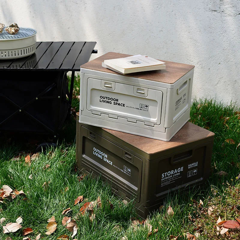 Storage Box Foldable, Outdoor Portable Storage Box, Large Waterproof Storage Box