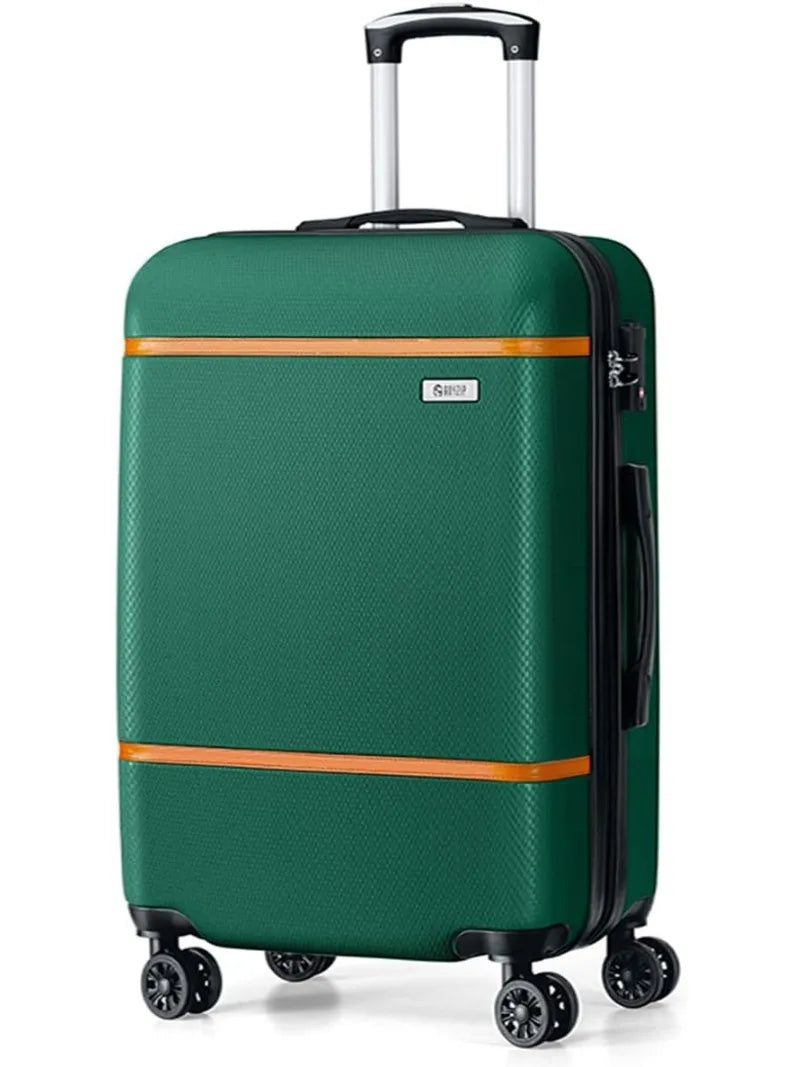 Carry On Luggage Airline Approved, ABS+PC Hardside Suitcase with Spinner Wheels TSA Lock, Carry-On 20-Inch, White