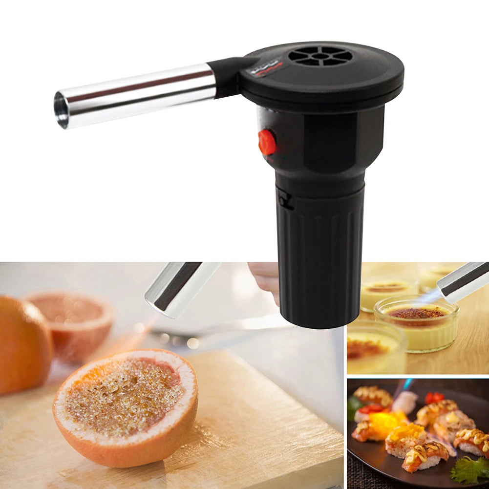 Outdoor Fan Air Blower Handheld Barbecue Fire Bellows Grill Accessories Aluminum Alloy Kitchen Tool for Picnic Camping Cooking