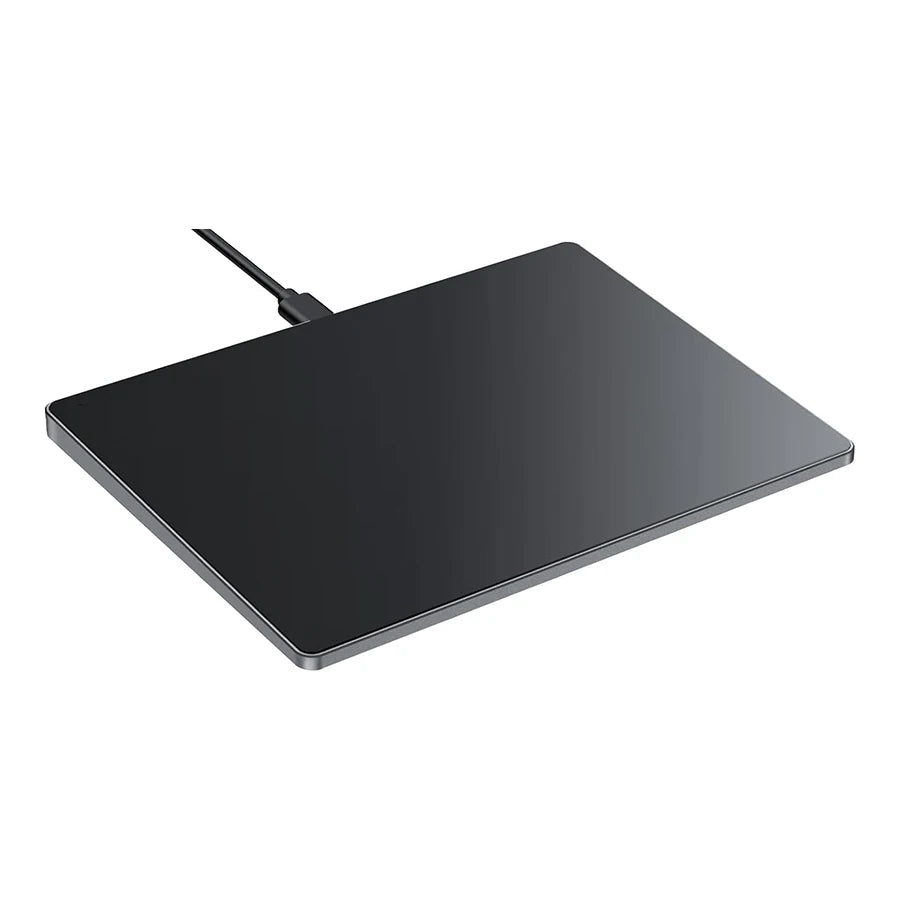 Slim Alloy Wired Multi-TouchTrackpad SlimTempered Glass Surface High Precision Wired Touchpad for Windows 10/11 PC Laptop