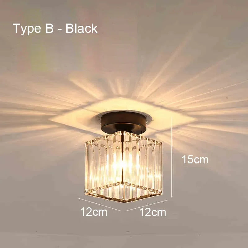 Nordic LED Acrylic Ceiling lamp Aisle Corridor E27 Lamp For Living Room Bedroom Home Ceiling Light Interior Lighting AC 85-265V