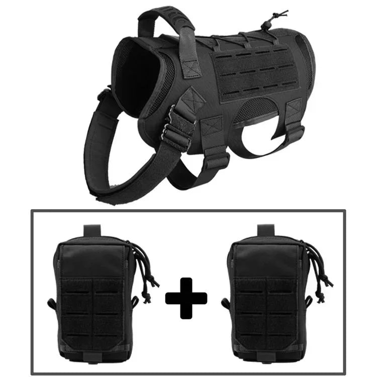 Military Large Dog Harness Pet German Shepherd K9 Malinois Training Vest Tactical Dog Harness And Leash Set For Dogs Accessories