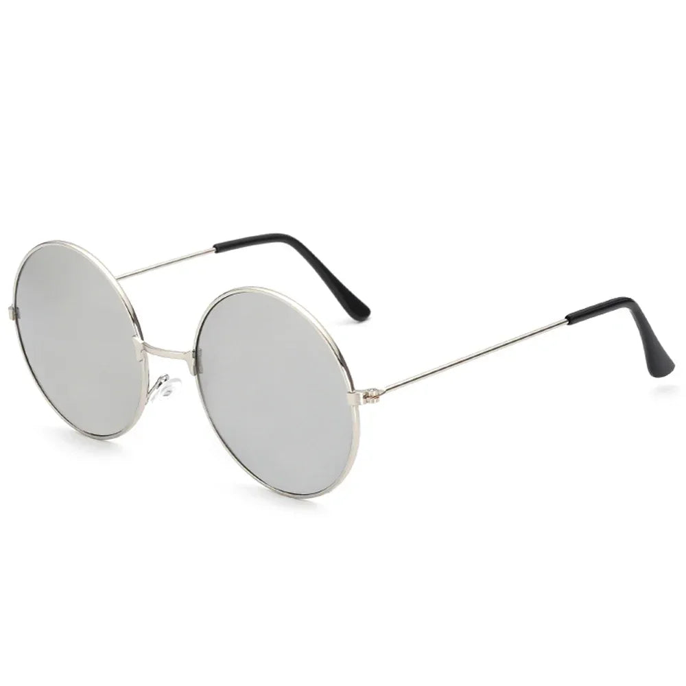 Women's Sunglasses Mens Round Ladies Fashion Mirror Glasses for Women Men Vintage UV400 Protection Sun Retro Eyewear EE06