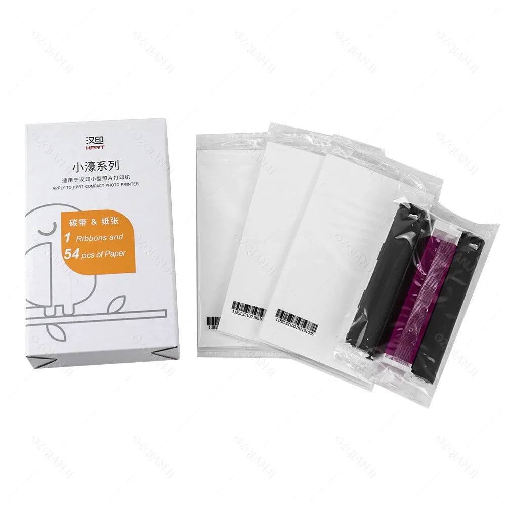 300DPI Color Photo Printer HPRT CP4100 Desktop Household Thermal Sublimation Wireless Printing or 4X6 inch Photo Paper Ribbon