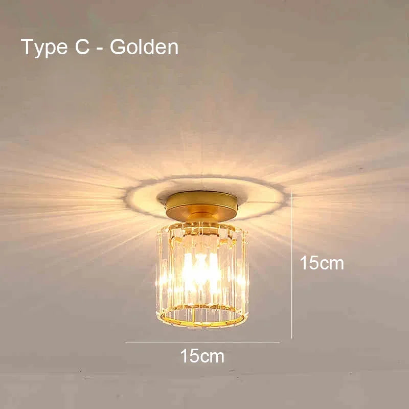 Nordic LED Acrylic Ceiling lamp Aisle Corridor E27 Lamp For Living Room Bedroom Home Ceiling Light Interior Lighting AC 85-265V