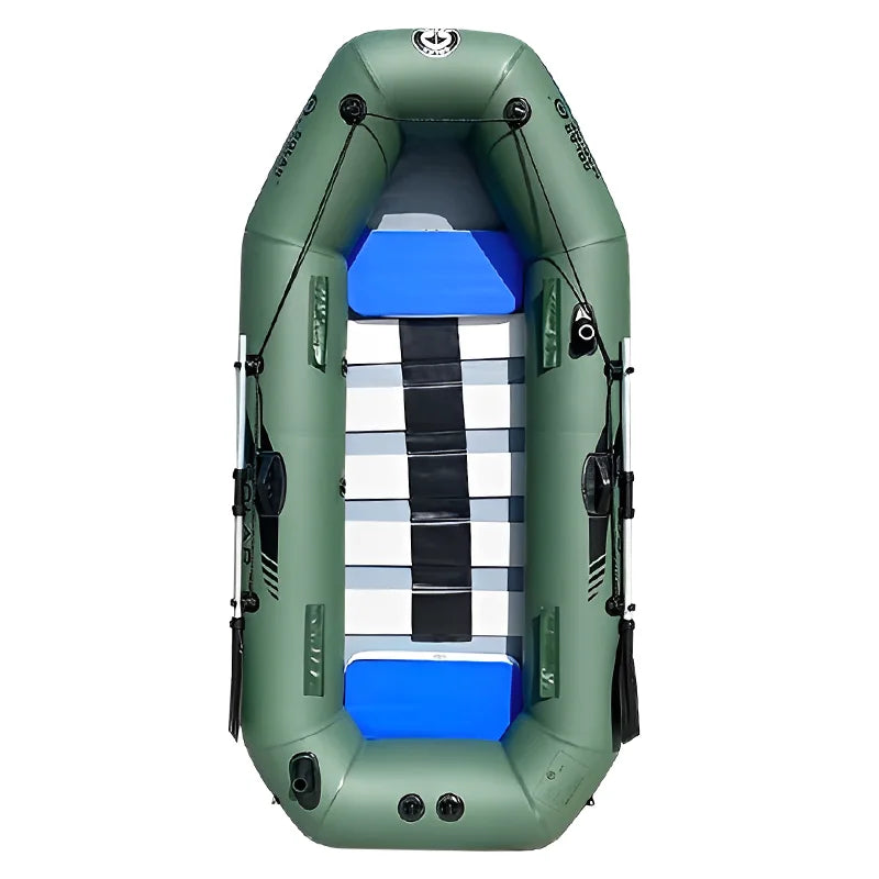 7.5FT 2.3M PVC 2-3 People Innflatable Fishing Boat Racing Boats Kayak Water-skiing Canoe IB SOLAR MARINE Wooden Floor Accessory