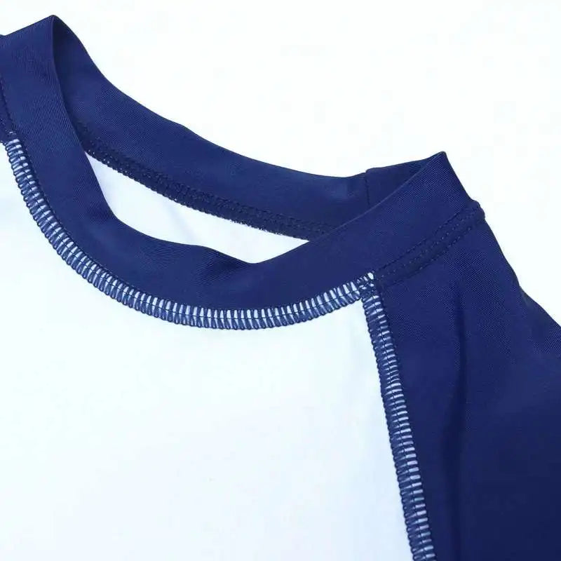 Children Sports Suits Summer Short Sleeve Beach Clothing Set Boy Printing Breathable Kids Short Sleeve Top +Beach Pants