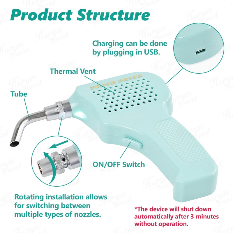 Dental Drying Heater Electric Oral Orthodontics Dental Air Teeth Tooth Dry Dryer Drying Machine
