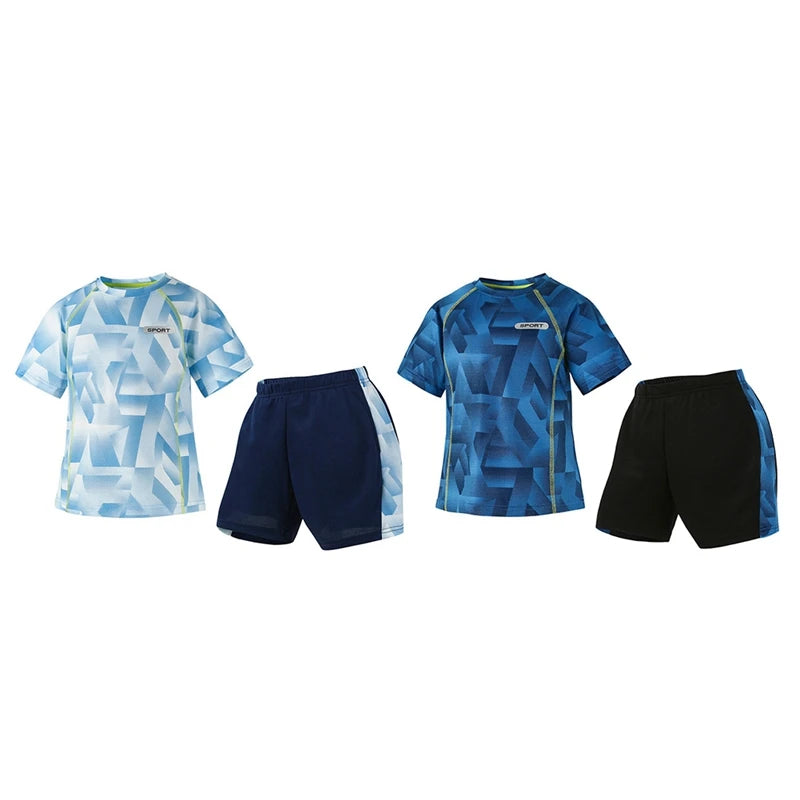 Children Boys Swimming Clothes Set Fashion Breathable Summer Swimwear Suits