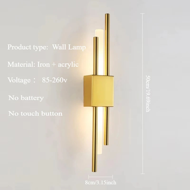 Nordic LED Wall sconce Lamp Indoor USB Plug in Light Bedroom Bedside Living Room Home Hotel Stairs Decoration Modern Wall Lamp