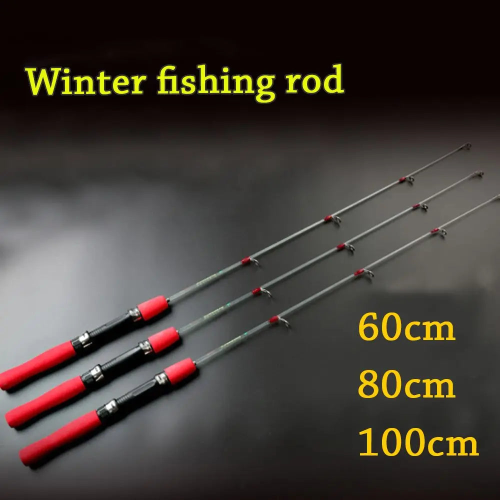 Ice Fishing Rods Winter Fishing Reels Outdoor Tackle Pole Portable Fishing Tackle Accessories