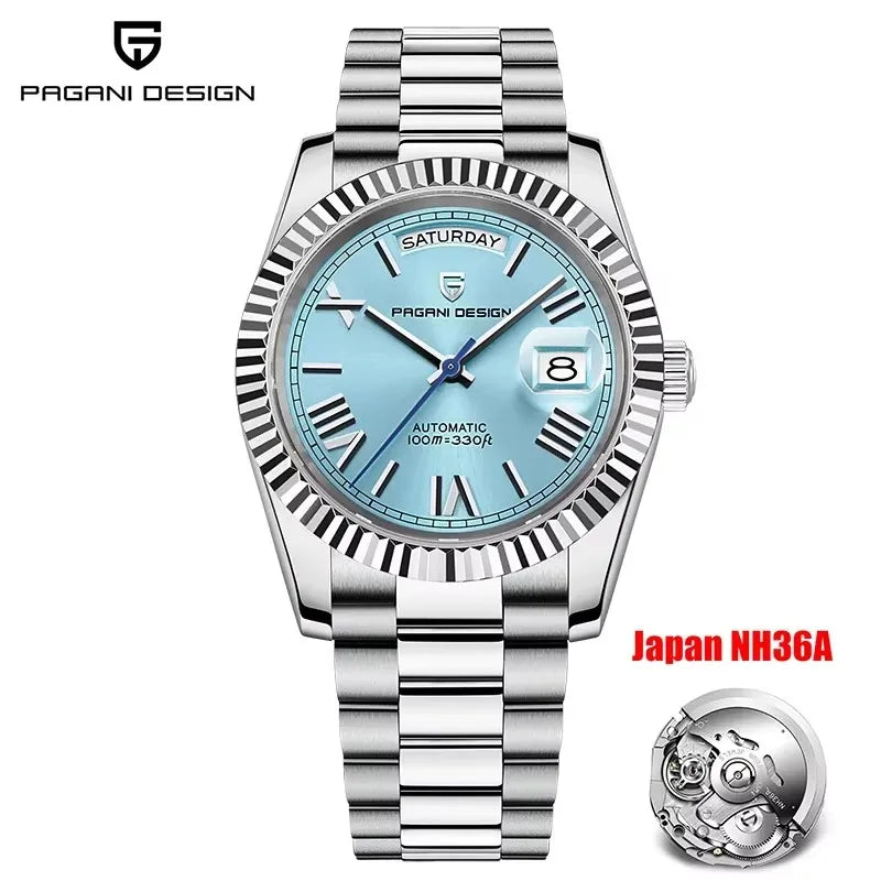 PAGANI DESIGN DD40 Men's Watches 2025 Top Luxury Automatic NH36A Mechanical Wristwatches AR Sapphire Mirror Watch For Men Clock