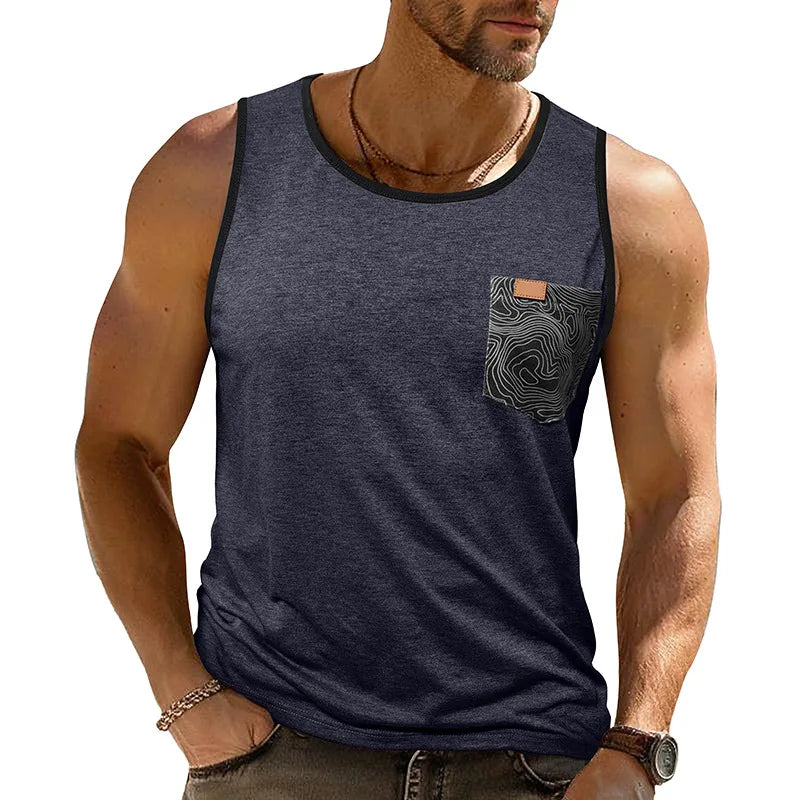 Men s Sleeveless Crew Neck Tank Top for Workouts and Casual Wear - Stay Cool and Stylish All Year Round with this Versatile