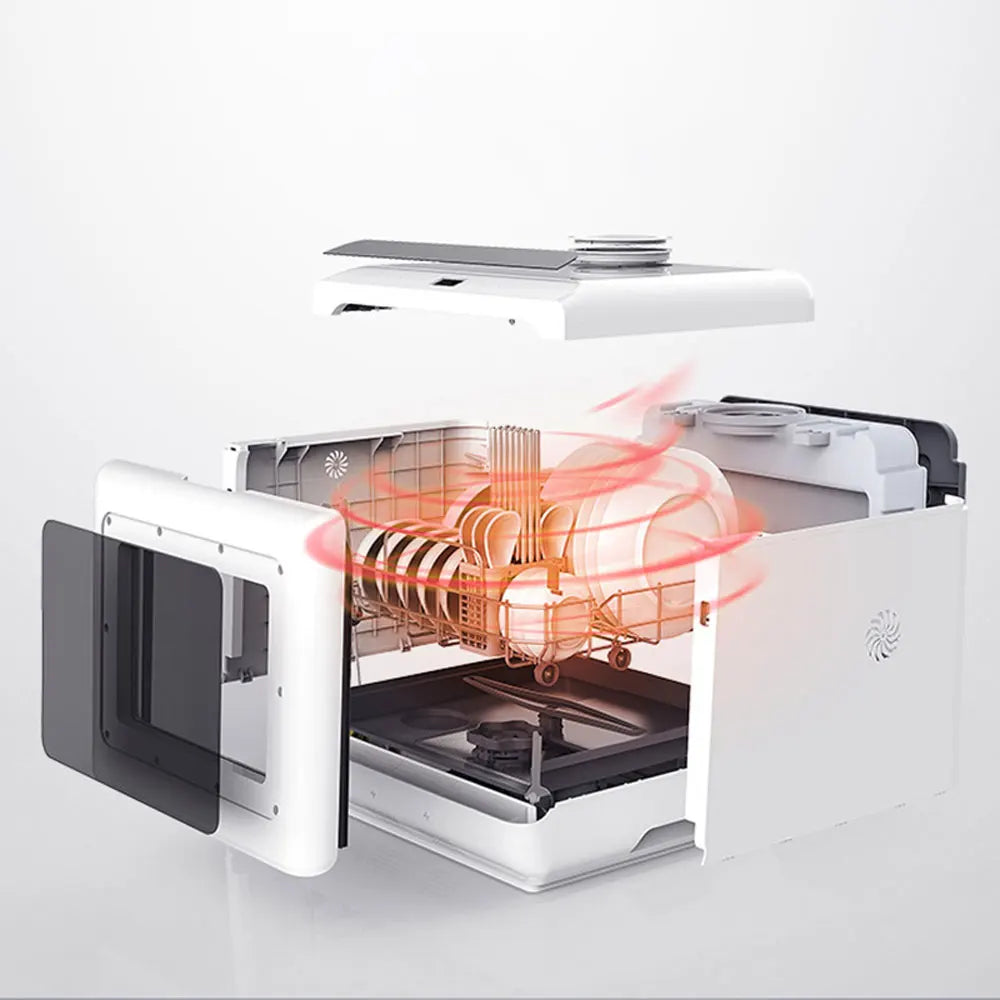 Household Mini Dish Washer Desktop Kitchen Dishwasher Cleaner Tableware Dish Wash Machine Lavar Louca