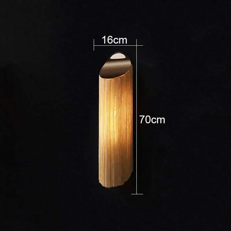 Tassel Wall Lamp for Living Room Modern Simple Background Bedroom Bedside Aisle Indoor Lighting Home Decor Wall Lights for Home