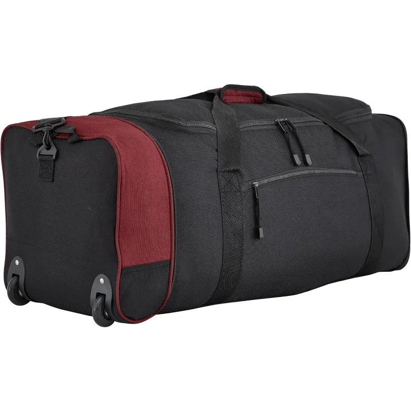 Travelers Club 32-inch Collapsible Expandble Travel Rolling Duffel Bag