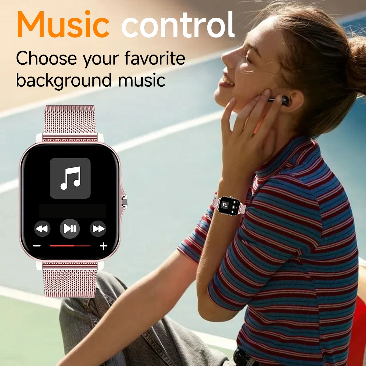 2025 New Smartwatch 1.83''HD Screen Heart Rate/Sleep Monitoring Wireless Bluetooth Call Music Control Smart Watch For Men Women