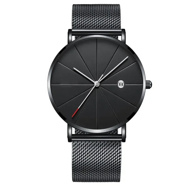 Men Watch Luxury Set Fashion Business Brown Quartz Wrist Watches for Men Gift Set Creative Waterproof Quartz Classic Watch