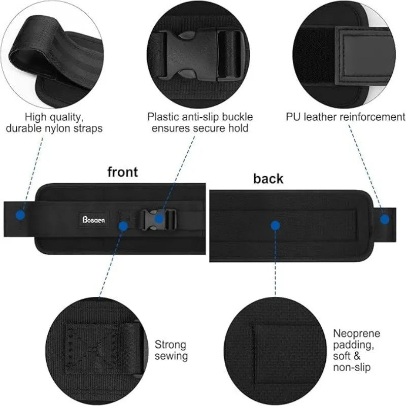 Hip Thrust Belt for Squats Glute Bridges Multi-Functional Yoga Belt Anti-Slip Padding Glute Workout Home Gym Fitness Equipment
