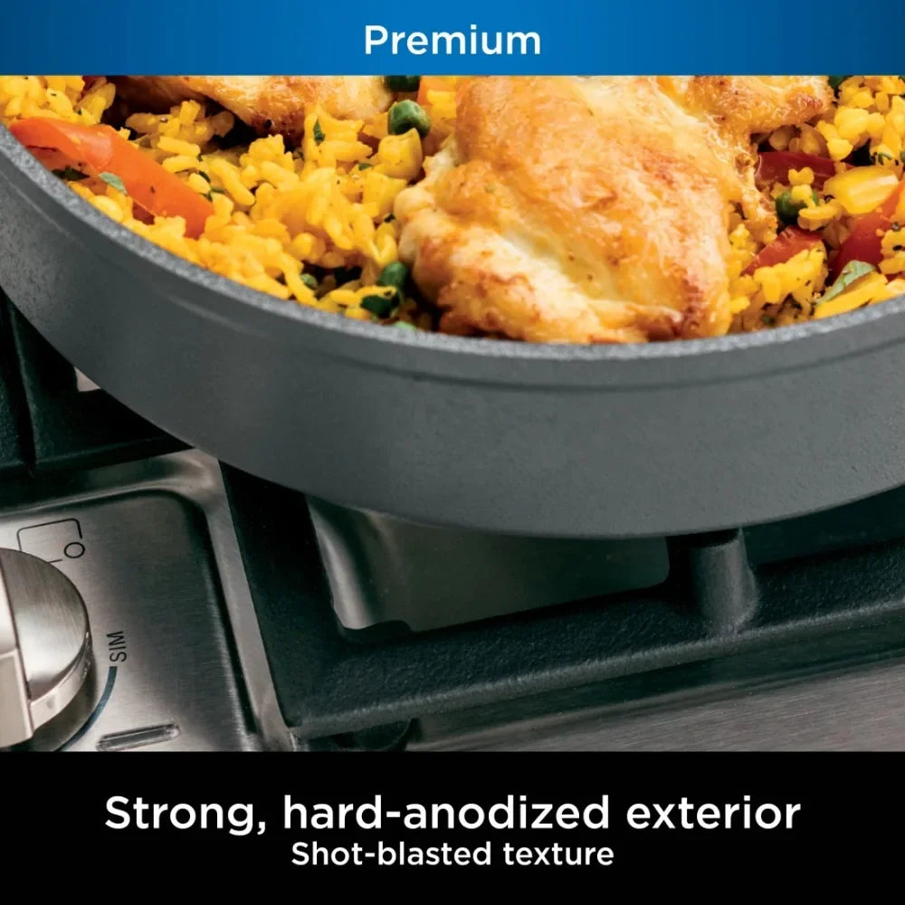 NeverStick Premium Hard-Anodized 10-Piece Cookware Set, C39010