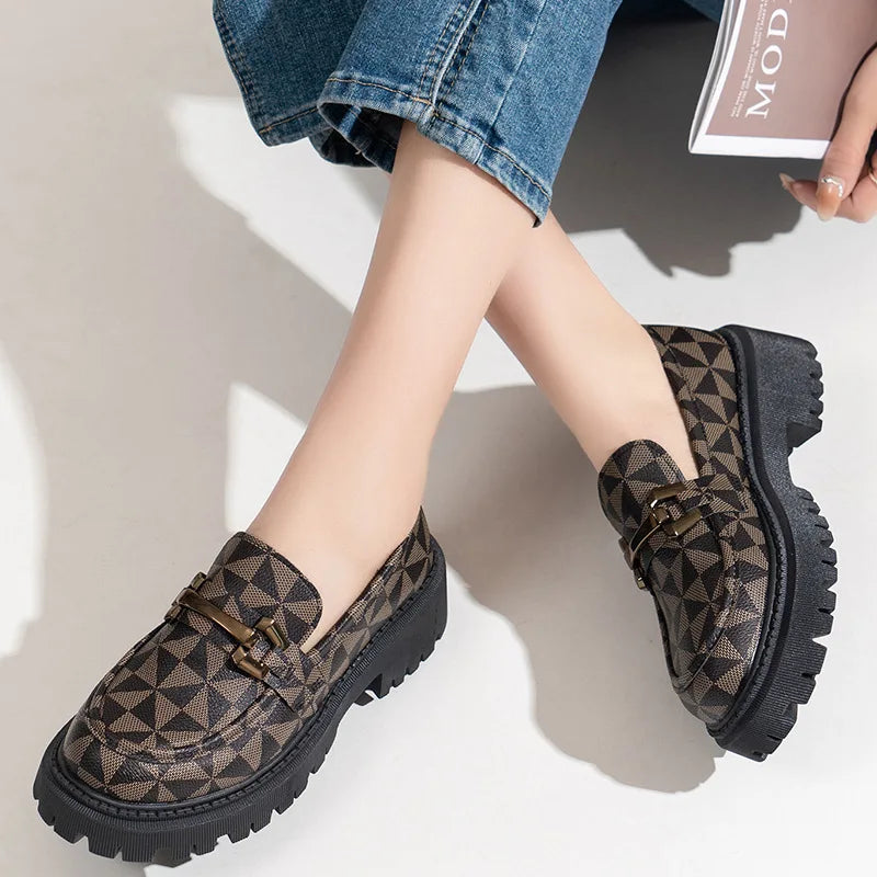 Shoes for Women Chic and Elegant Ladies Summer Footwear Normal Leather Casual Transparent Clear Round Toe
