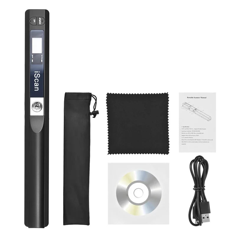 iScan Mini Portable Scanner 900DPI LCD Display JPG/PDF Format Document Image Iscan Handheld Scanner A4 Book Scanner
