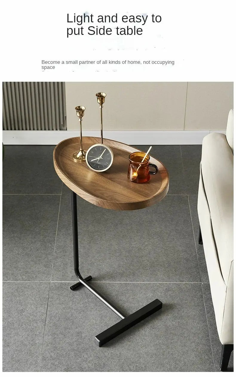A versatile and stylish 23.62 inch tall C-Shaped Side Table, Coffee Table that easily fits on the side of a sofa or chair, made