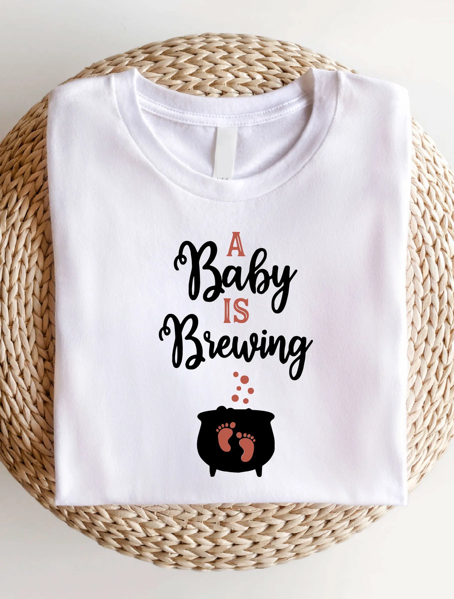 Women's Halloween Short Sleeve Shirt, Pregnancy Graphic Print Comfort Fit T-Shirt, Casual Tops For Pregnant AE36