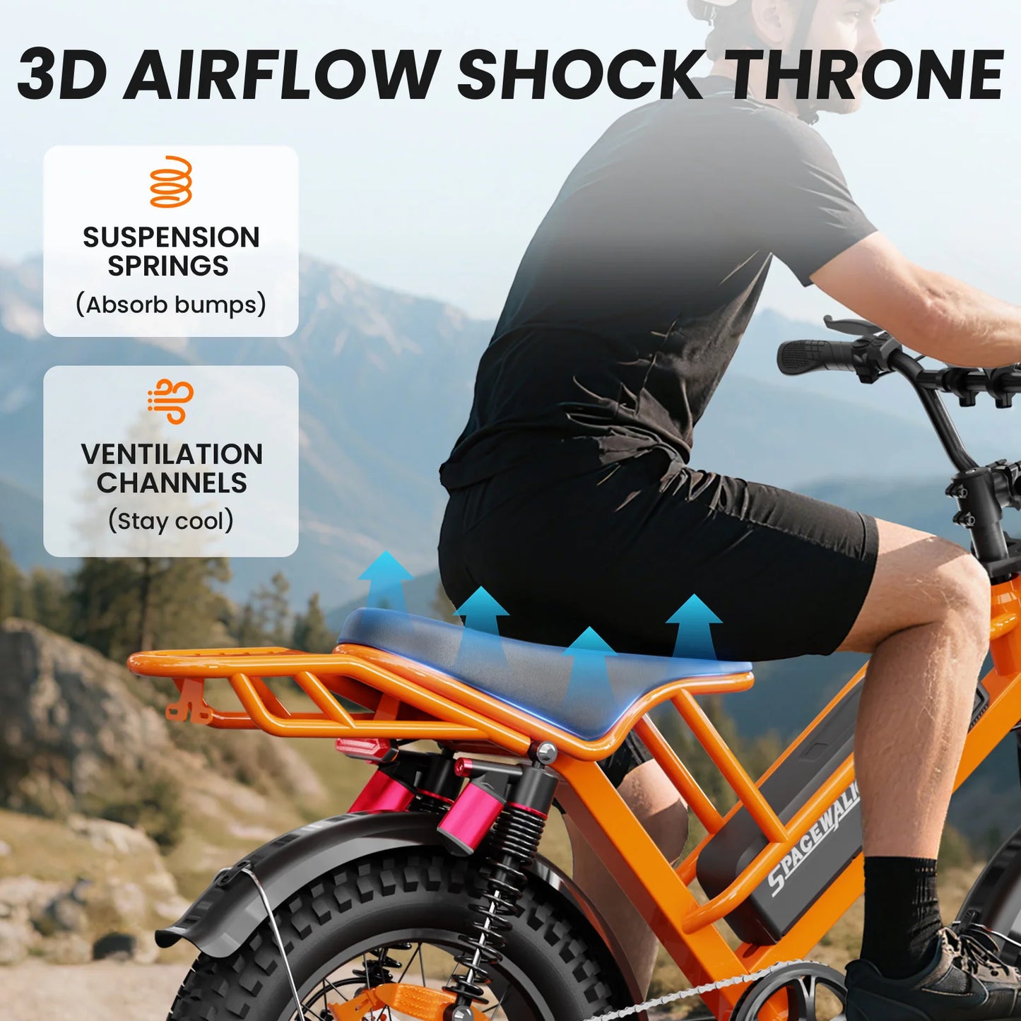 Electric Bike M7 for Teens,20" Ebike,750W Peak Motor,24.9mph,48V 15Ah Removable Battery,50 Miles Pure Electric,70 Miles PAS