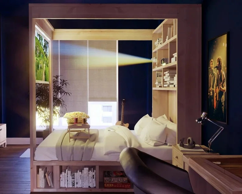 DIY Queen Bed Frame with Storage | Woodworking Plan | Beginner-Friendly Building Guide Platform Bed With Cubbies