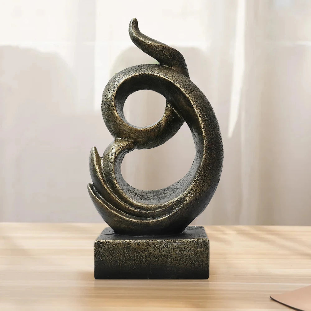 14.17''H Retro Style Sculpture Statue Decoration Home Gift Crafts Home Living Room Bookshelf Coffee Table Office Desk Decoration