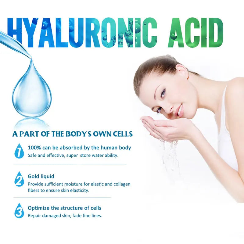 ARTISCARE Hyaluronic Acid Face Serum 3pcs for Hydrating Moisturizer Liquid Essence Skin Care Cream