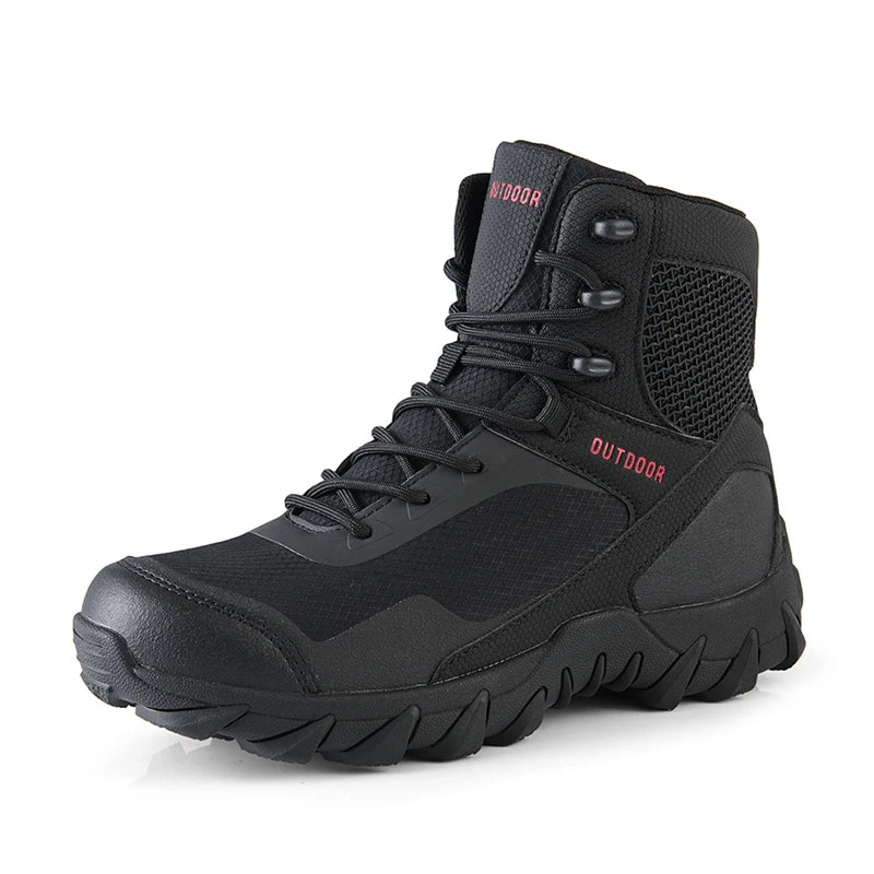Outdoor Men Hiking Trekking Shoes Army Military Tactical Desert Boot Breathable Climbing Work Shoes Ankle Short Shoes