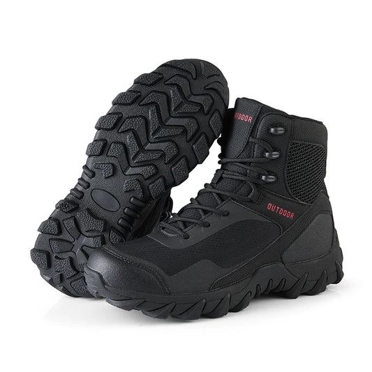 Outdoor Men Hiking Trekking Shoes Army Military Tactical Desert Boot Breathable Climbing Work Shoes Ankle Short Shoes
