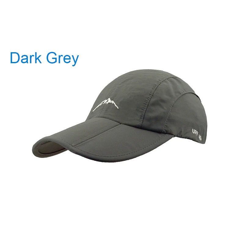 Waterproof Outdoor Sport Baseball Cap Unisex Spring Summer Quick Drying Hat Breathable Cap Foldable Cycling hat Sun Protection