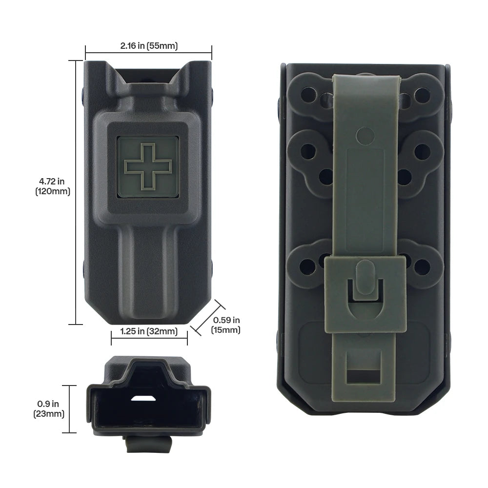 Tactical Tourniquet Storage Box Bag EDC MOLLE Medical Package Outdoor Emergency Tourniquetrats First Aid Survival Kit