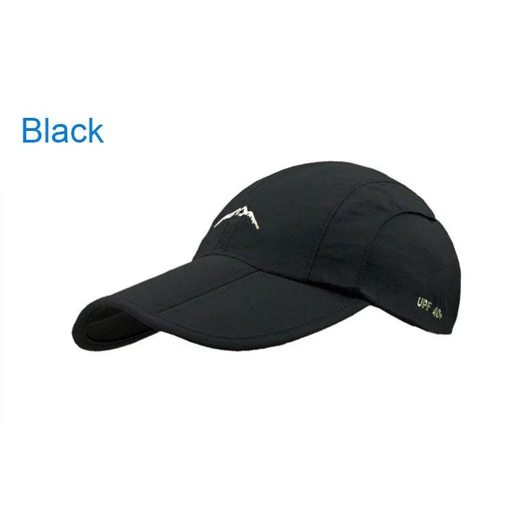 Waterproof Outdoor Sport Baseball Cap Unisex Spring Summer Quick Drying Hat Breathable Cap Foldable Cycling hat Sun Protection