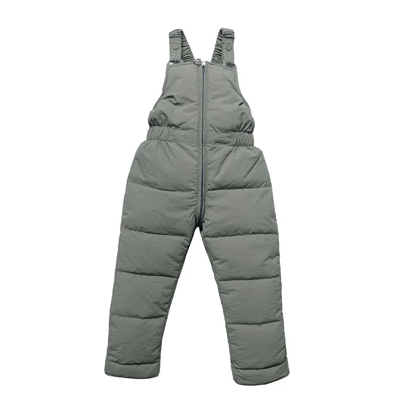 Children Jumpsuits Down Cotton Overalls New Autumn Winter Fashion Casual Solid Baby for Girls Kids Boys Overall Trousers Pants