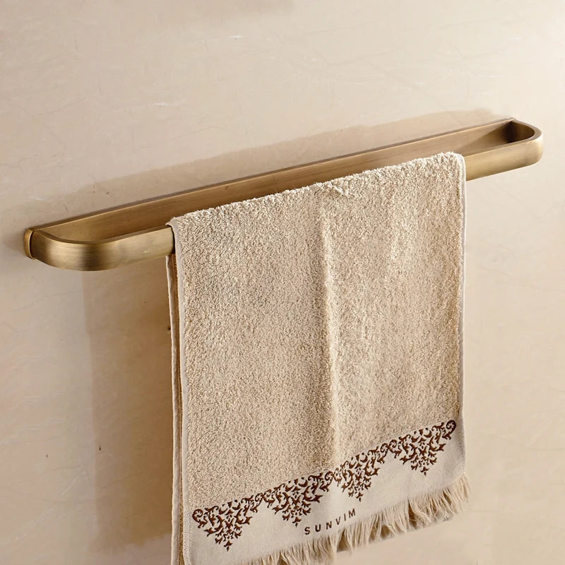 Antique Bronze Bathroom Accessories Sets Towel Shelf Towel Holder Toilet Paper Holder Robe Hook Bath Hardware