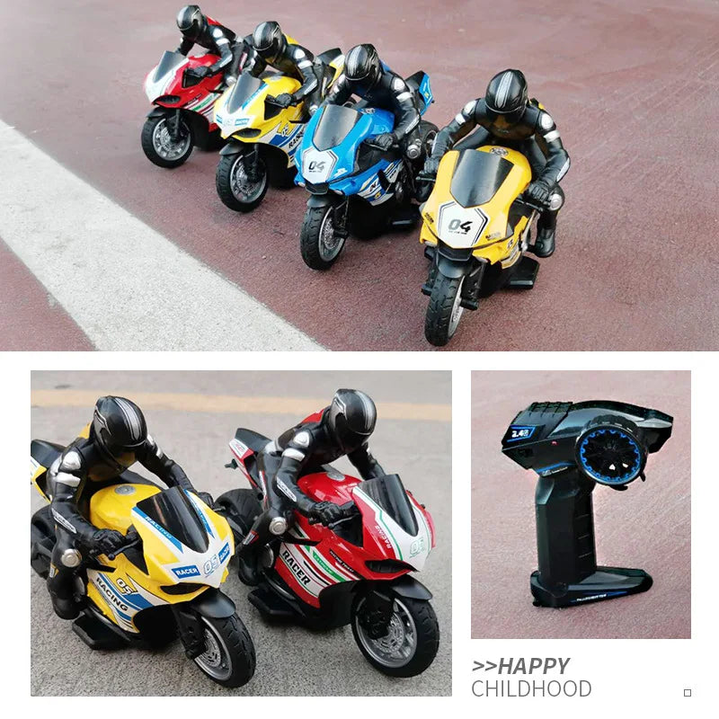 1/10  Electric Motorcycle RC Cars Scale High Speed Racing Ducati 4 Channels Remote Control Distance 35 Meters Off-Road Model