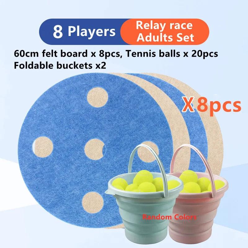 Large Outdoor Games Adults Team Building Balance Ball Relay Race Kids Sensory Toys Family Interactive Fun Party Supplies Props