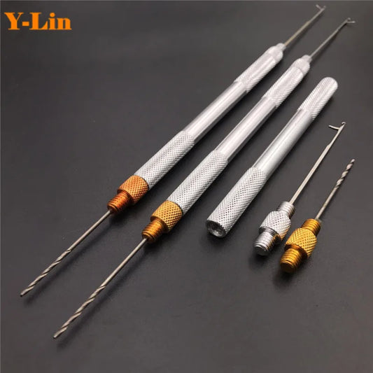 Carp Fishing Baiting Boilies Pellet Hair Rigs Needles Drills Splicing Making Tools Drill Rigs Loading Accessories
