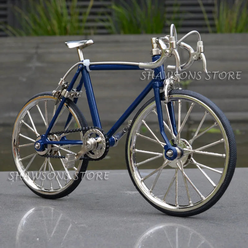 1:10 Scale Diecast Metal Model Toys Racing Bike Bicycle Miniature Replica Collectible