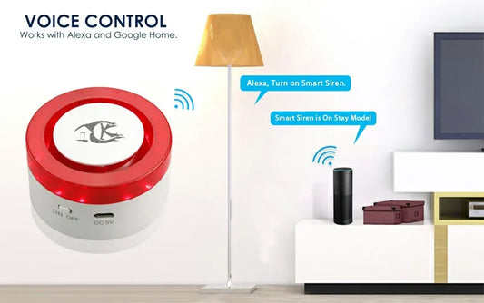 Smart Home Security System Wireless WIFI Siren with Door Contact PIR Sensor - Home Alarm Wireless Siren WIFI Siren