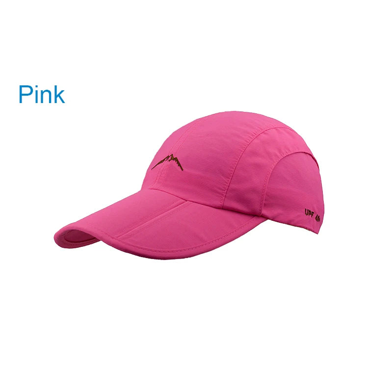 Waterproof Outdoor Sport Baseball Cap Unisex Spring Summer Quick Drying Hat Breathable Cap Foldable Cycling hat Sun Protection