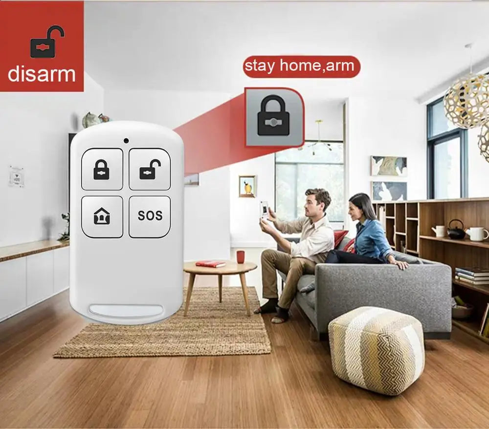 Tuya Smart Alarm System 4.3 inch Screen WIFI GSM Burglar Home Security With PIR Motion Sensor