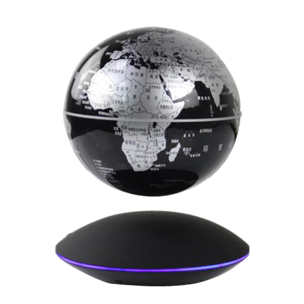 New Creativity 3D Magnetic Levitation Globe LED Night Light 6inch Rotating Globe Floating Desk Lamp For Home Decoration Gift
