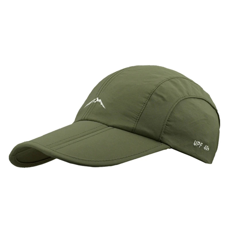 Waterproof Outdoor Sport Baseball Cap Unisex Spring Summer Quick Drying Hat Breathable Cap Foldable Cycling hat Sun Protection